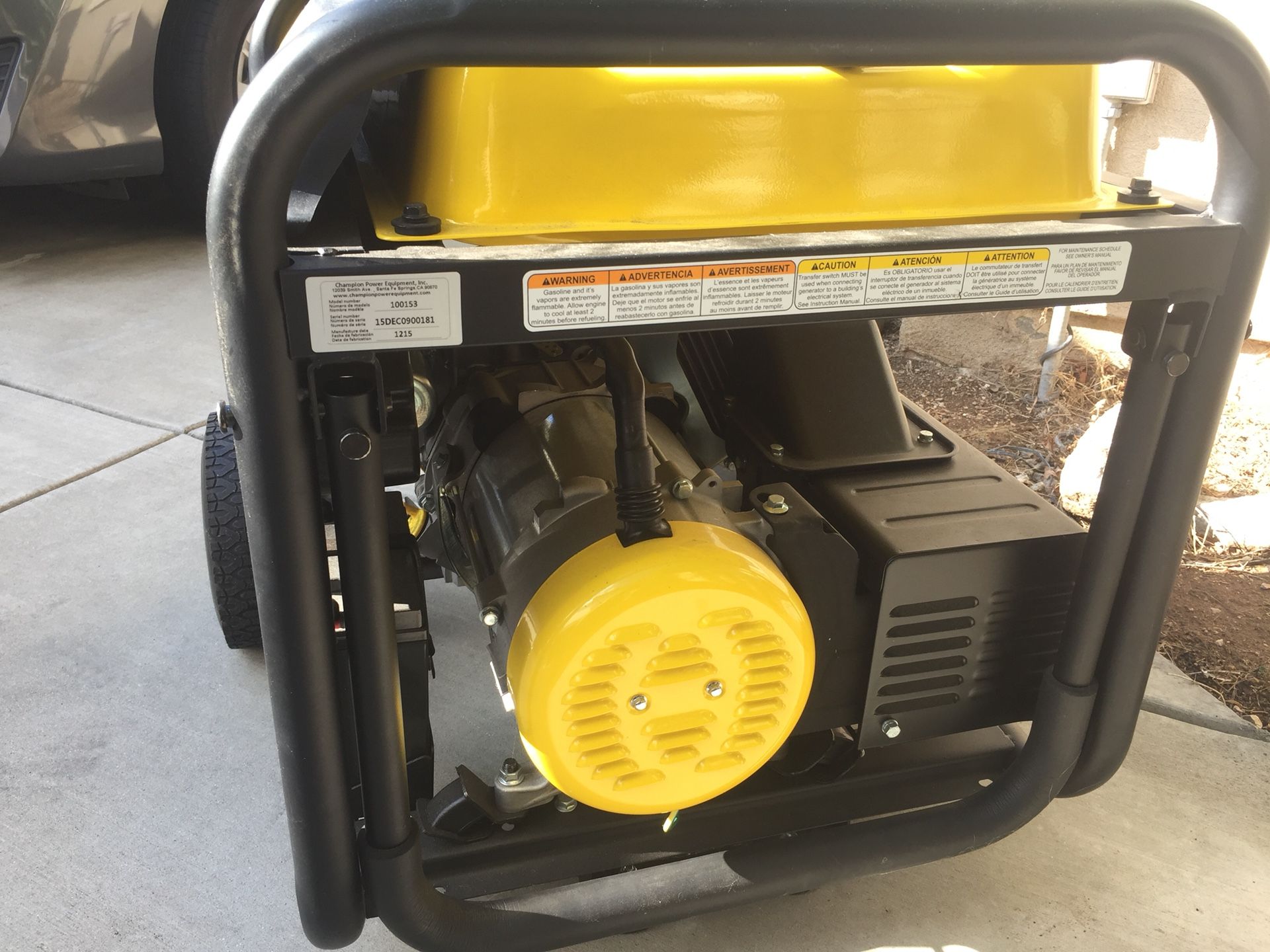 Champion 7500 Watt Dual Fuel Portable Generator for Sale in Fullerton ...