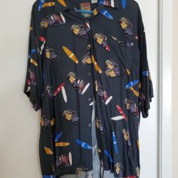 Pineapple Connection 100% Rayon Hawaiian Shirt XL