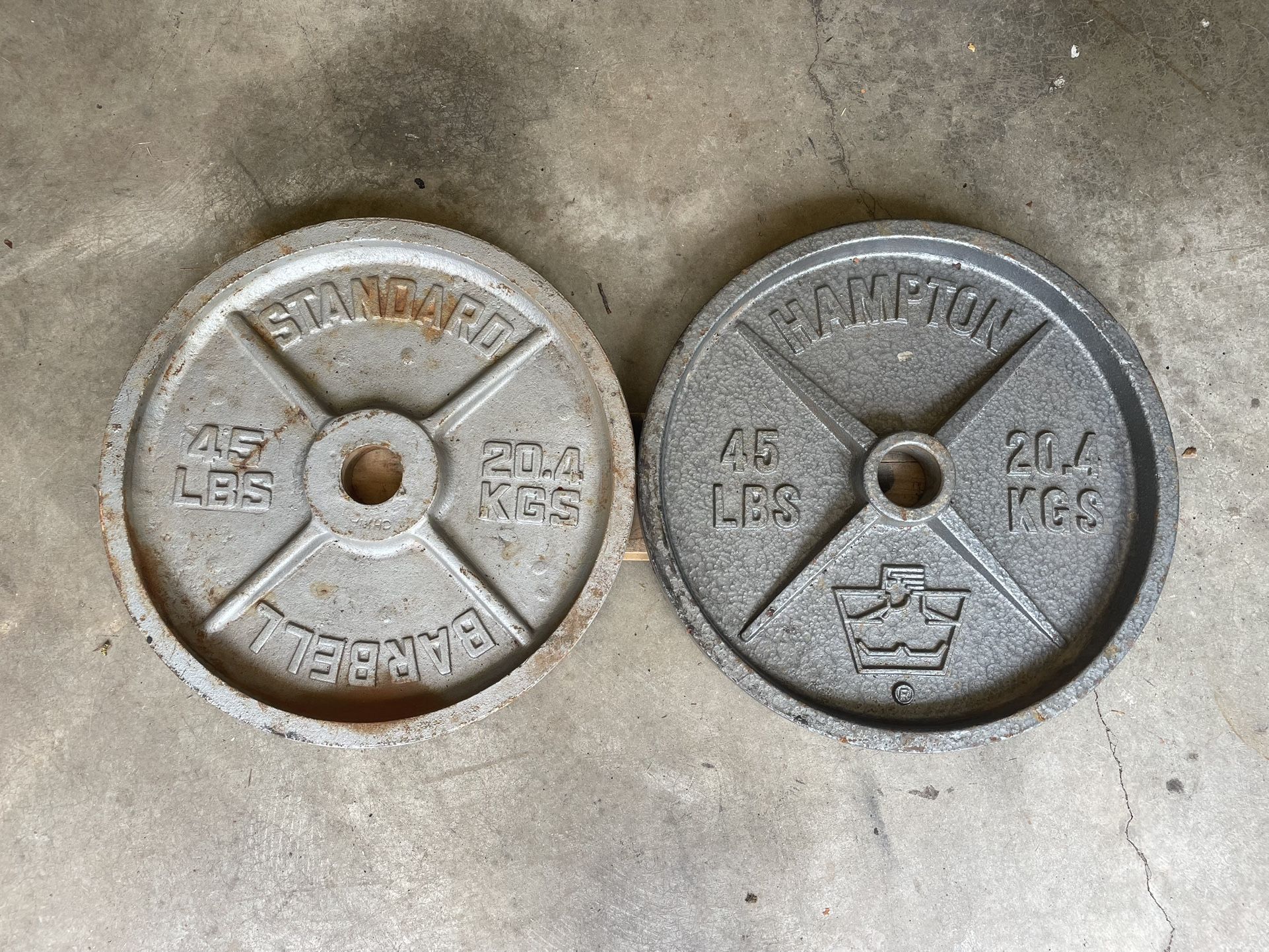 Olympic Weight Plates - Pair Of 45s