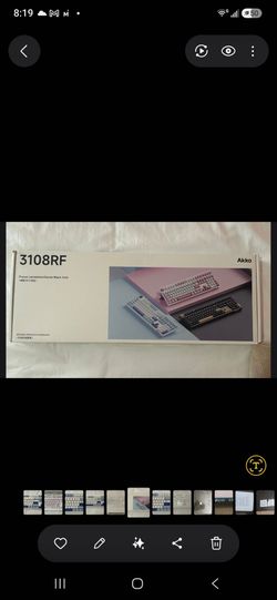 AKKO PRUNUS LANNESIANA # 3108RF WHITE & BLUE WIRELESS MECHANICAL KEYBOARD