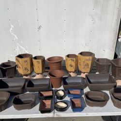 Ceramic Planters-Bonsai Pots-Asian Vases-Pots-Terracotta Planters($25 and up )
