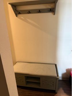 Bench and a hanging key holder
