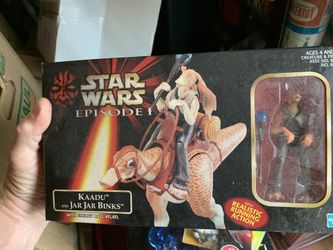 Star Wars Episode 1 Kaadu and Jar Jar Binks