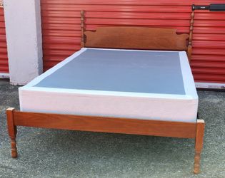Vintage Wood  Bed Frame Full Size- Ethan Allen Type Bed Frame