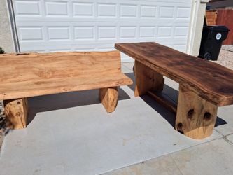 "TABLE AND BENCH"     RUSTIC100% real Wood