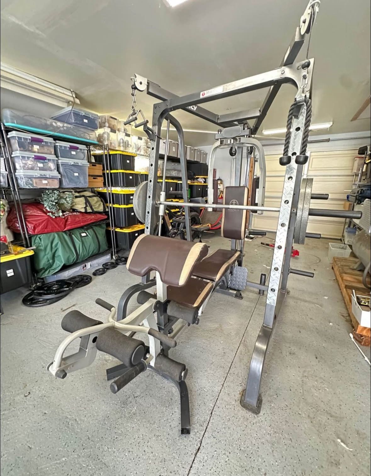 Marcy Gym Home Equipment With 250lbs Weight Plates