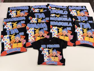 Playeras de cumpleaños Plim Plim