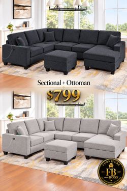4pc Sectional with Ottoman