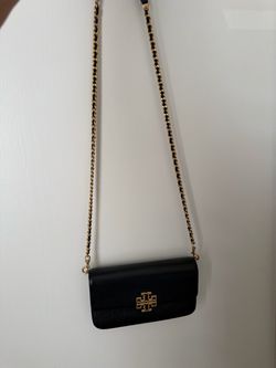 Tory Burch Britten Pebbled Leather Chain  Crossbody