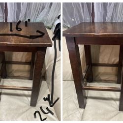 Comfortable Wooden Bar Stools $25 Each Or $60 For 3