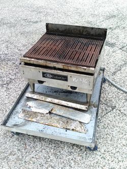 EmberGlo 24" Charbroiler BBQ Grill Griddle Flat Top - Electric - 24"