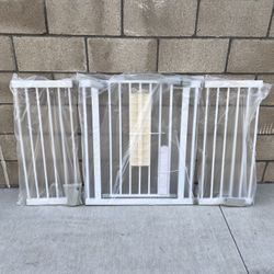 NEW Extra Wide 54.3”- 57” Baby Gate for Doorways Pressure Mount Stair Safety Gates w/Auto-Close **5 available, $40 ea FIRM**