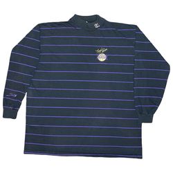 Vintage 90’s NBA Los Angeles Lakers Basketball Magic Johnson 32 Salem Sportswear Striped Long Sleeve Tee Shirt