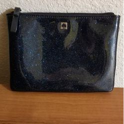 *Kate Spade* Mavis Street Mini Pouch (Black with blue Sparkle)