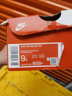 Nike Air Max 90 TD Toddler Sneakers Size 9C