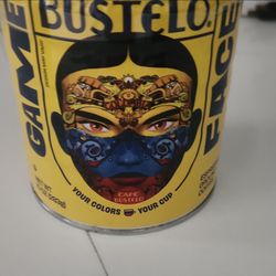 Cafe bustello limited edition game face Colombia with face tattoo