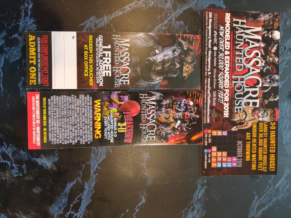 Haunted house tickets