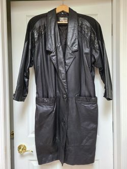 Women's Leather Coat Small