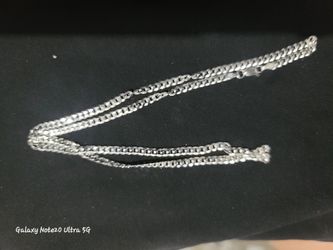 925 sterling silver Cuban chain 20" 3.4 mm