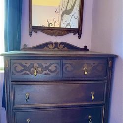 Antique Dresser & Mirror