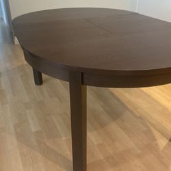 Wood Dining table  (adjustable)
