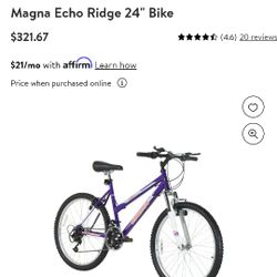 Magna echo deals ridge 24 bike