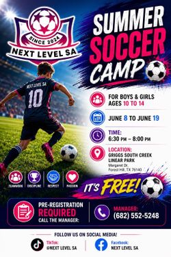 FREE SOCCER SUMMER CAMP!