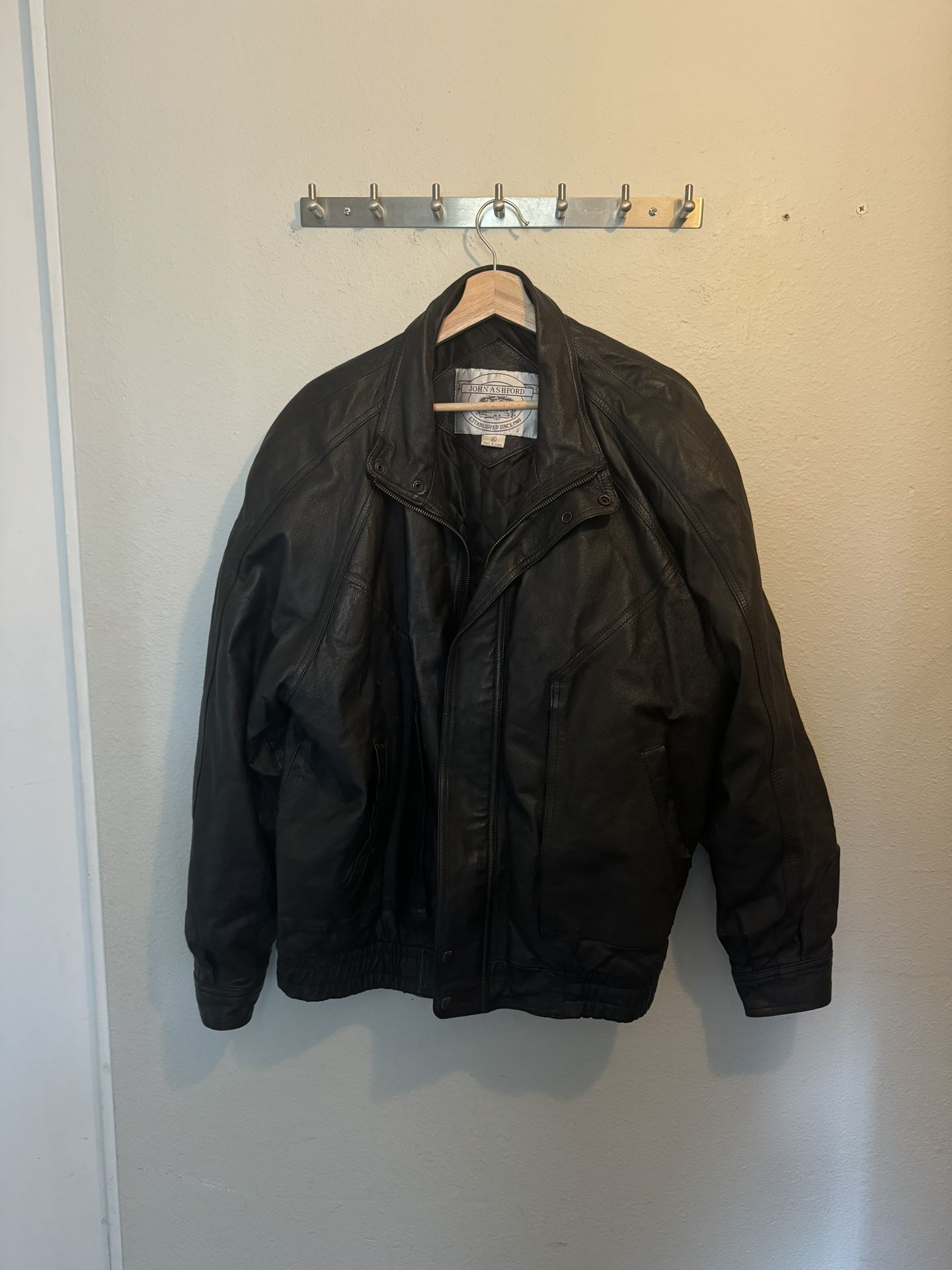 vintage leather jacket