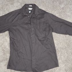 BROWN VAN HUESEN DRESS SHIRT 32/33