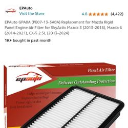 Air Filter That Was Bought For a 2015 Mazda 6 