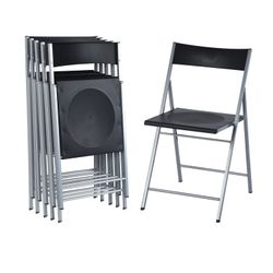 Open Box Homy Casa JEWEL 6PC 16.54" W x 18.7" D x 30.51" H Steel Tube Folding Chair for Home and Office