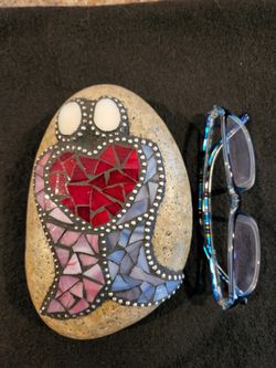 Mosaic On River Rock For MOTHERS DAY