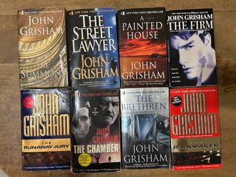 John Grisham Books Set of 8 Paperbacks