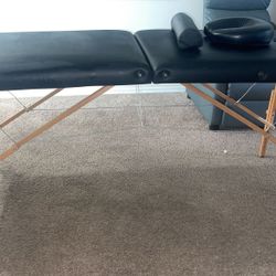 Massage Table, Portable Massage Bed, 29 lbs, Lightweight, 2 Sections, Foldable Tattoo Bed, Facial Care Spa, Eyelash Bed, Adjustable Height, Sturdy Woo