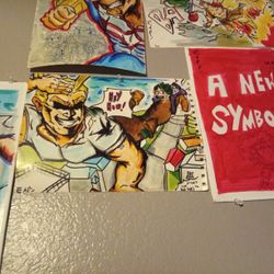 Deku Meets All Might Artwork 