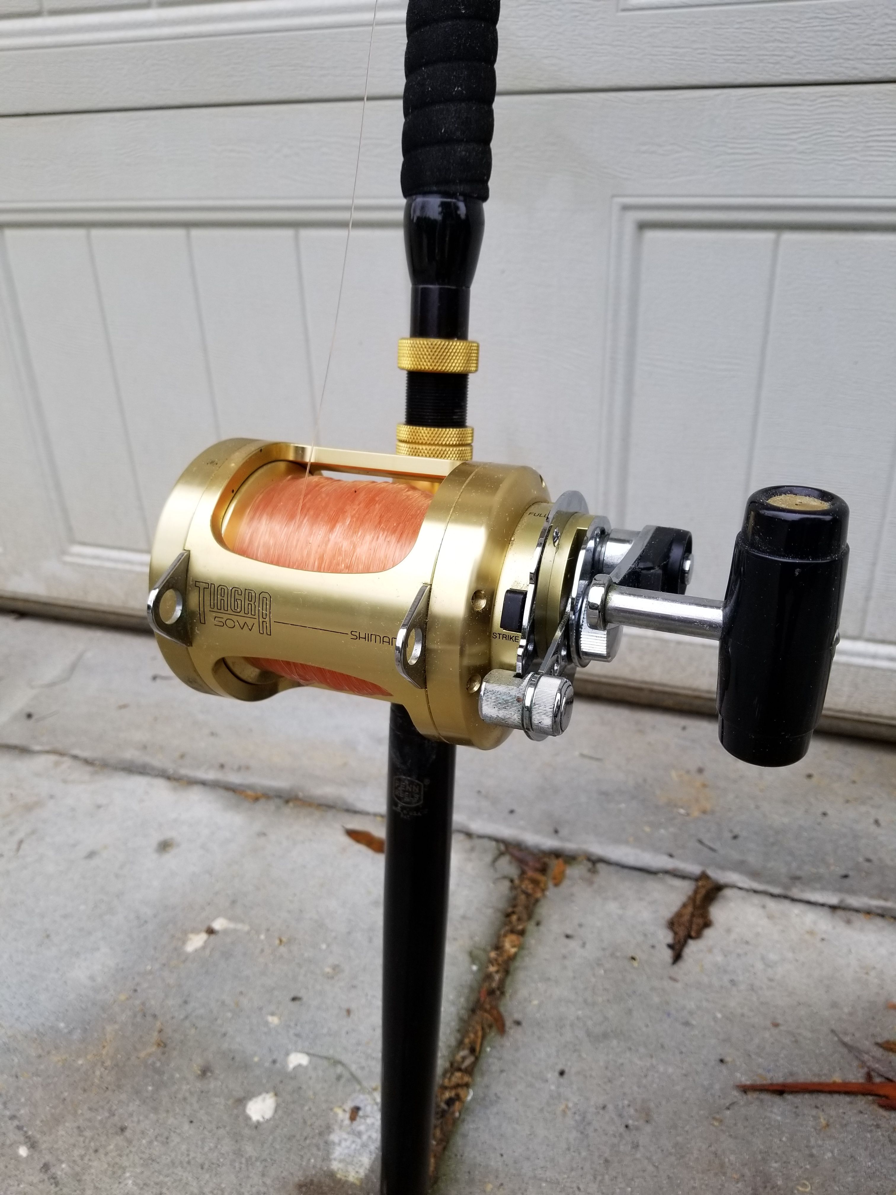 SHIMANO TIAGRA 50W 2 Speed WITH PENN ITN ROD.