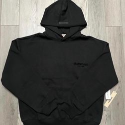 🆕 Essentials Fear of God Hoodie – Black – Large