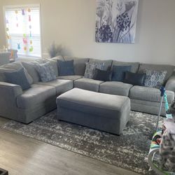 Grey sectional 