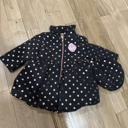 Baby Girl Coat With Matching Barrett Hat Size 18 Months
