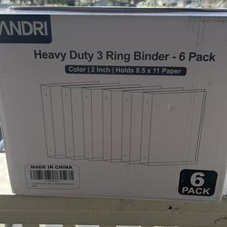 2 inch binder 6 pack