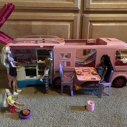 Barbie ‘16 Expandable Dream Camper/motorhome with It Takes Two Campers & Accessories