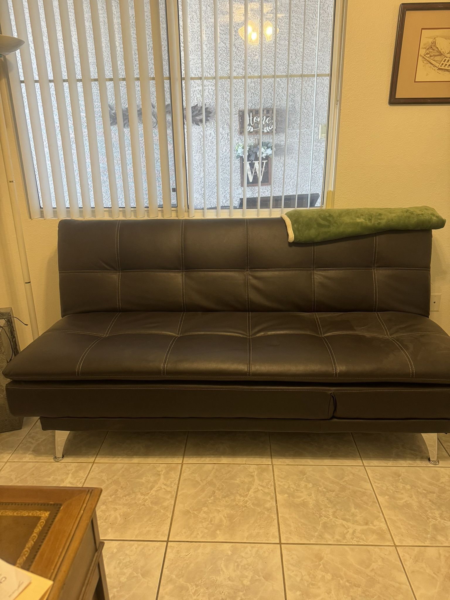 Black Leather Futon for Sale in Henderson, NV OfferUp