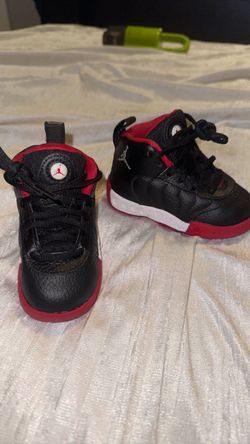 Red and black Jordan’s
