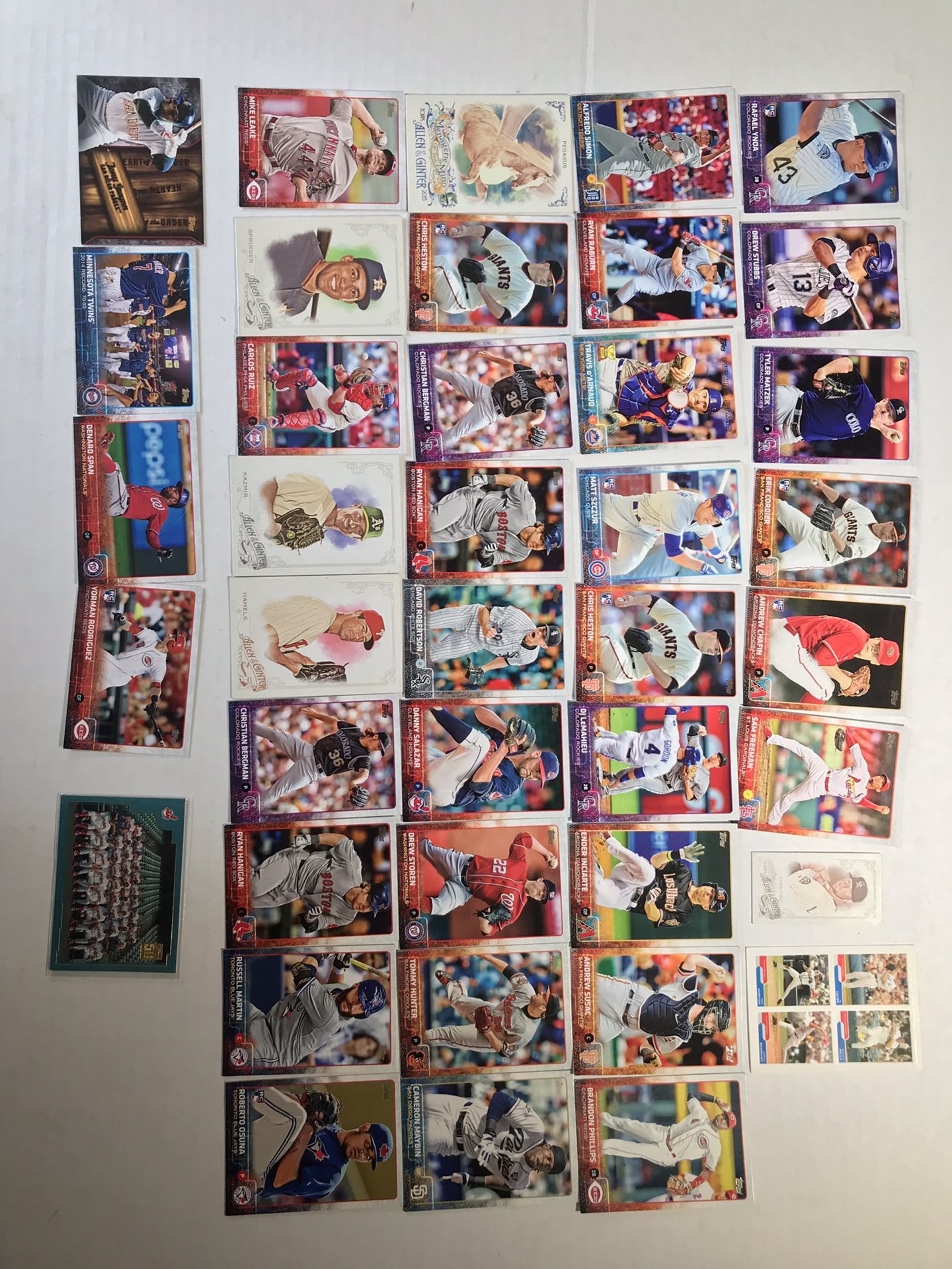 Tops baseball cards lot