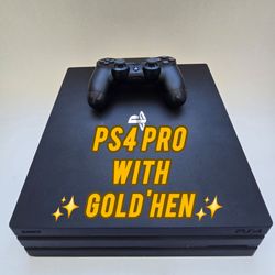 ✨M0DD€D 1TB PS4 PRO with Gold'HEN✨