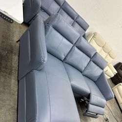 3-Seat L Shape Section Sofa With One Power Recliner