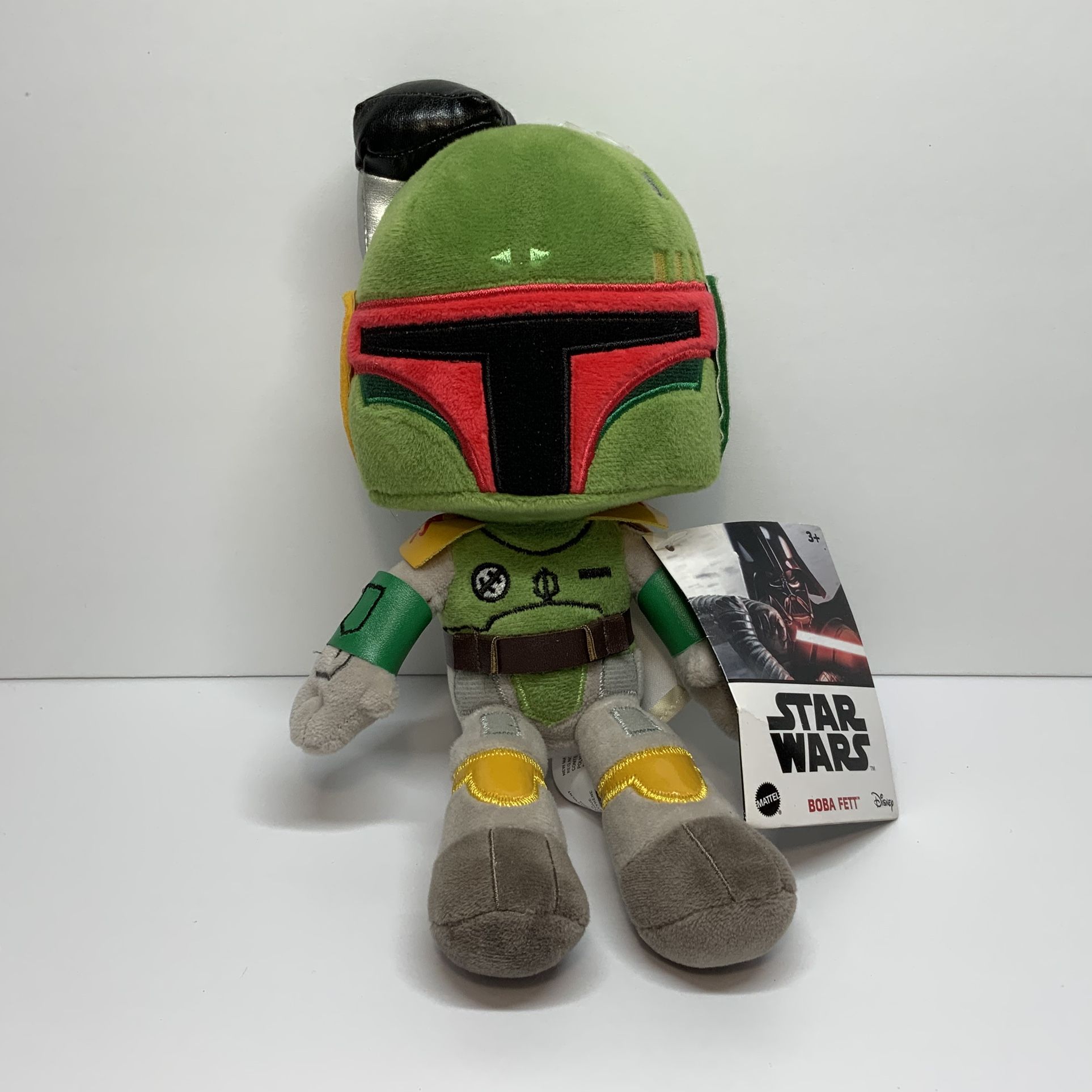 Disney Star Wars Boba Fett Stuffed Plush Bounty Hunter Doll Mattel Toy Lucasfilm