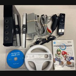 Black Nintendo Wii Console  For Sale $130  OBO.  Tested.  **Gamecube Compatible** 