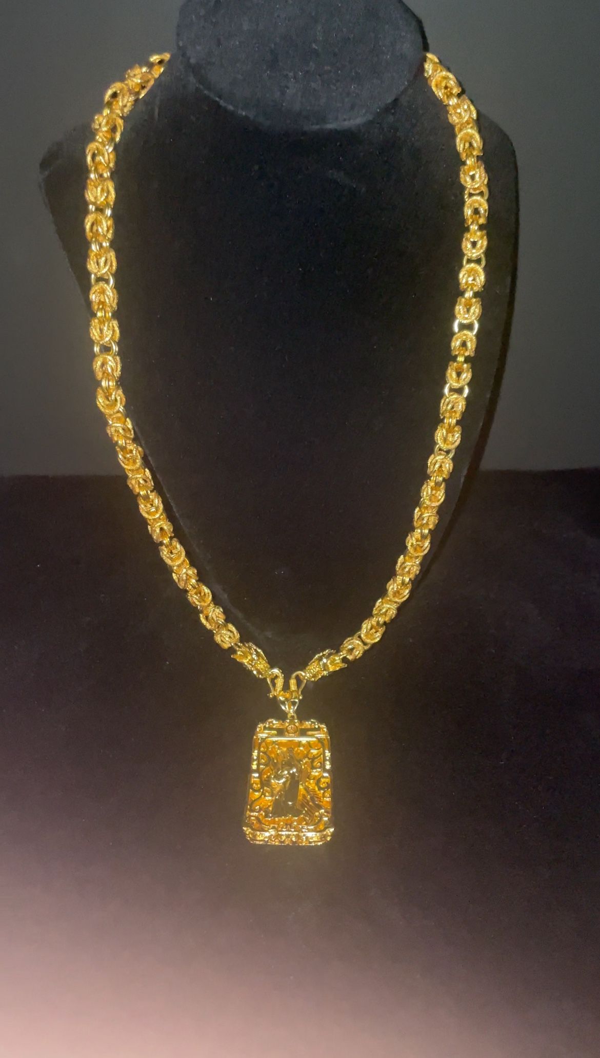 24K Gold Chain + Pendant 