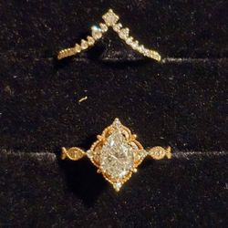 Rose Gold Engagement Ring - size 6